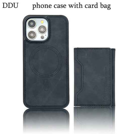 Étui portefeuille en cuir pour iPhone 11