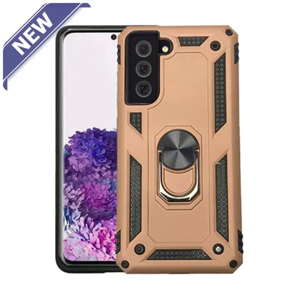 Anti-drop metal ring case for Samsung S21 Fe