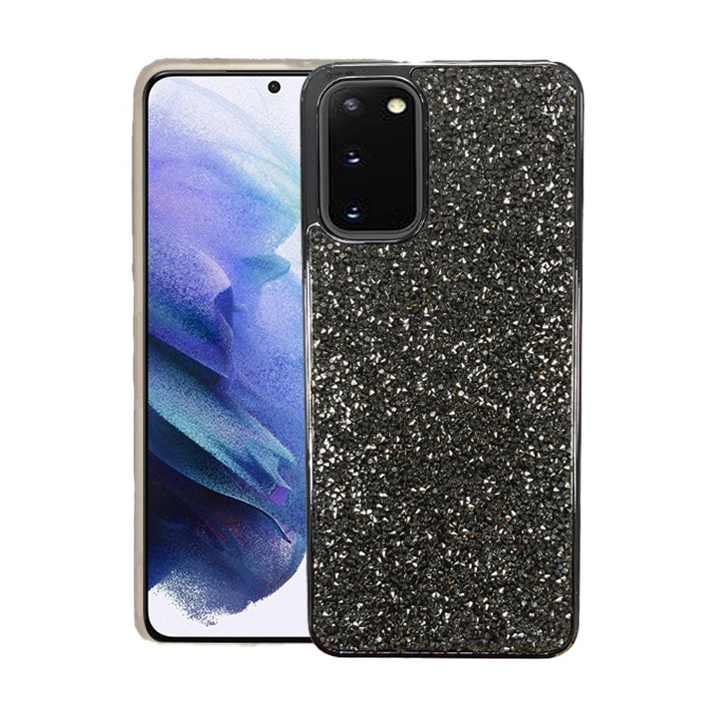 Coque rigide à paillettes de marque pour Samsung S20 Plus
