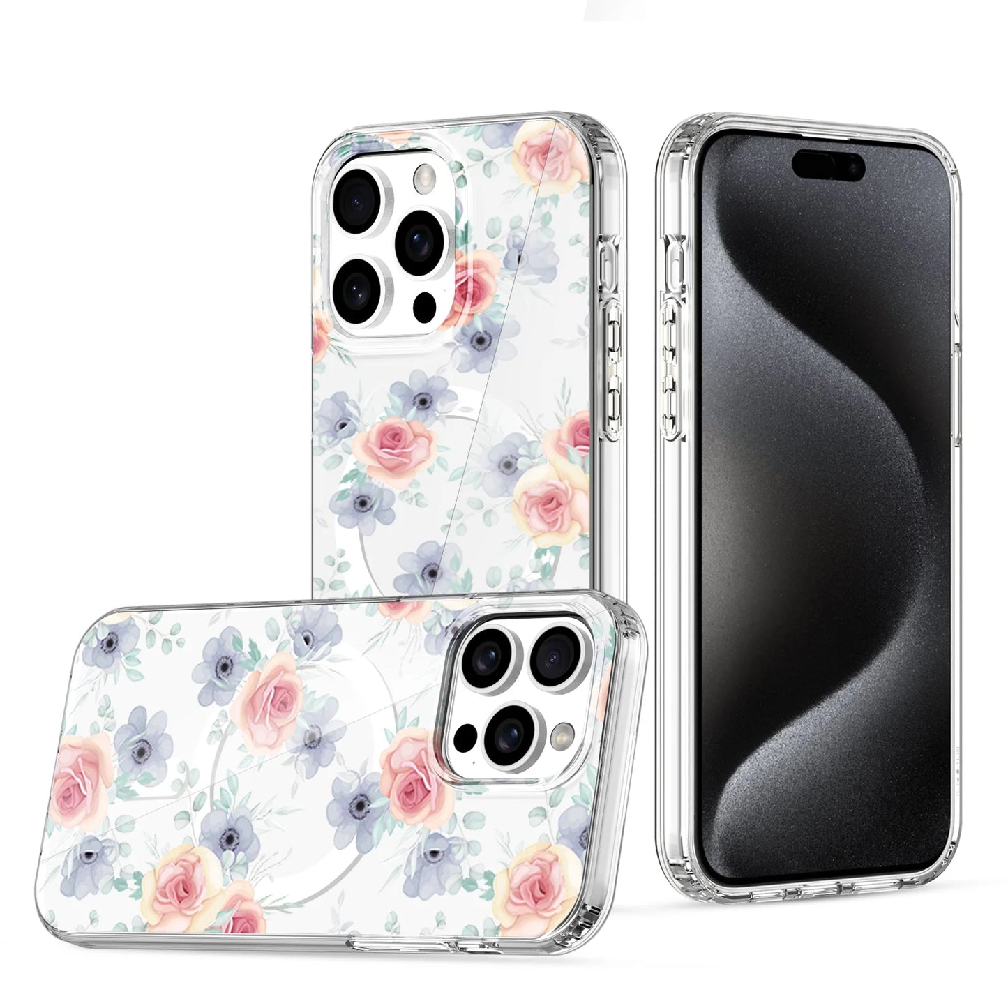 Coque Magsafe marbrée pour iPhone 13