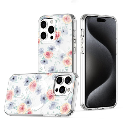 Coque Magsafe marbrée pour iPhone 13