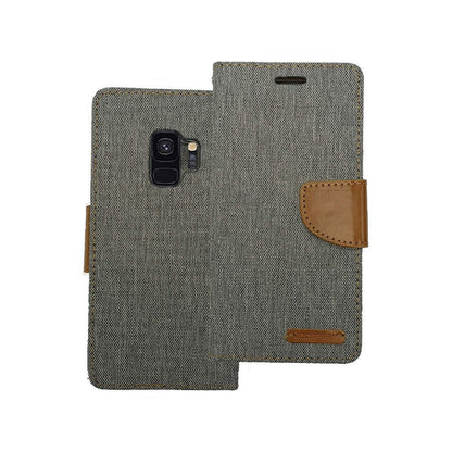Denim wallet case for Samsung S9 Plus
