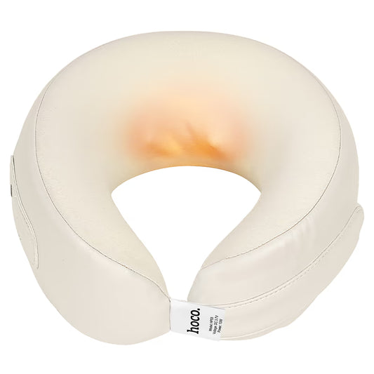 Neck massager. 360° encircling neck support. Close-fit massage, precise kneading. 40°C heat therapy.