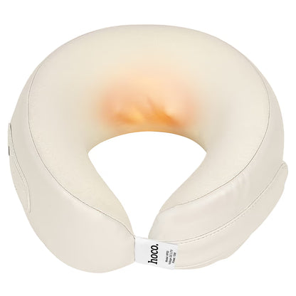Neck massager. 360° encircling neck support. Close-fit massage, precise kneading. 40°C heat therapy.