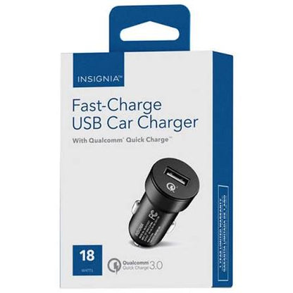 Insignia - 6 ft coiled car charger
