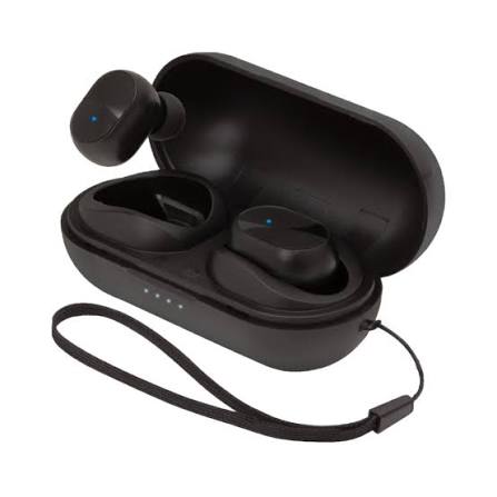Helix True Wireless Earbuds With Lanyard - Black