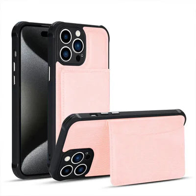 Étui en cuir avec fentes pour cartes pour iPhone 17