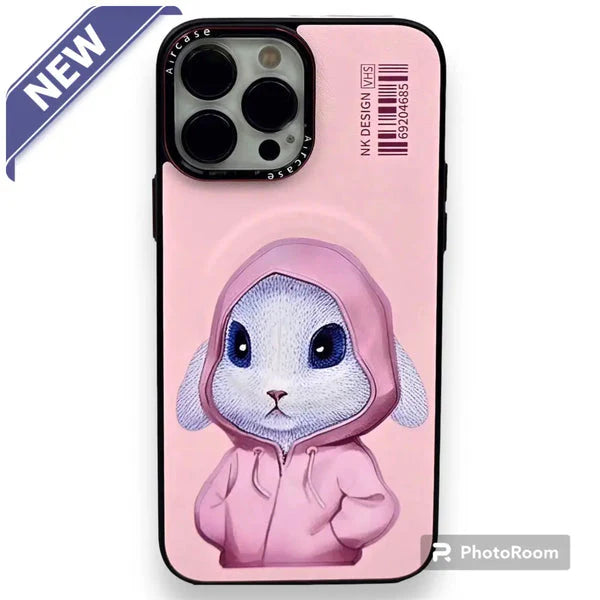 Coque MagSafe animée pour iPhone 16 Pro Max Lapin