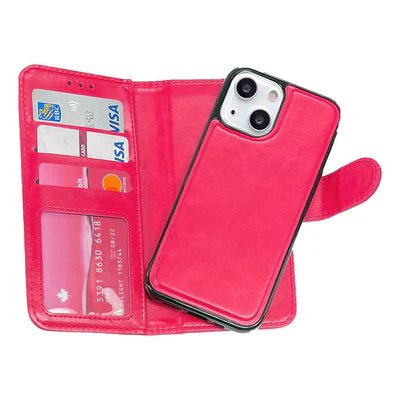 Étui portefeuille magnétique deux en un pour iPhone 13 Mini