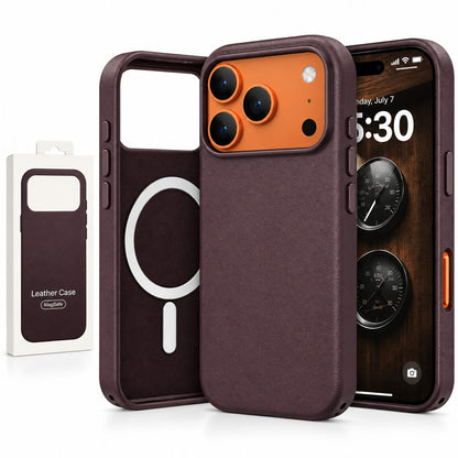 Magsafe Vegan Leather Case For Apple IPhone 18 Pro
