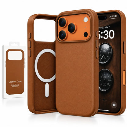 Magsafe Vegan Leather Case For Apple IPhone 18 Pro