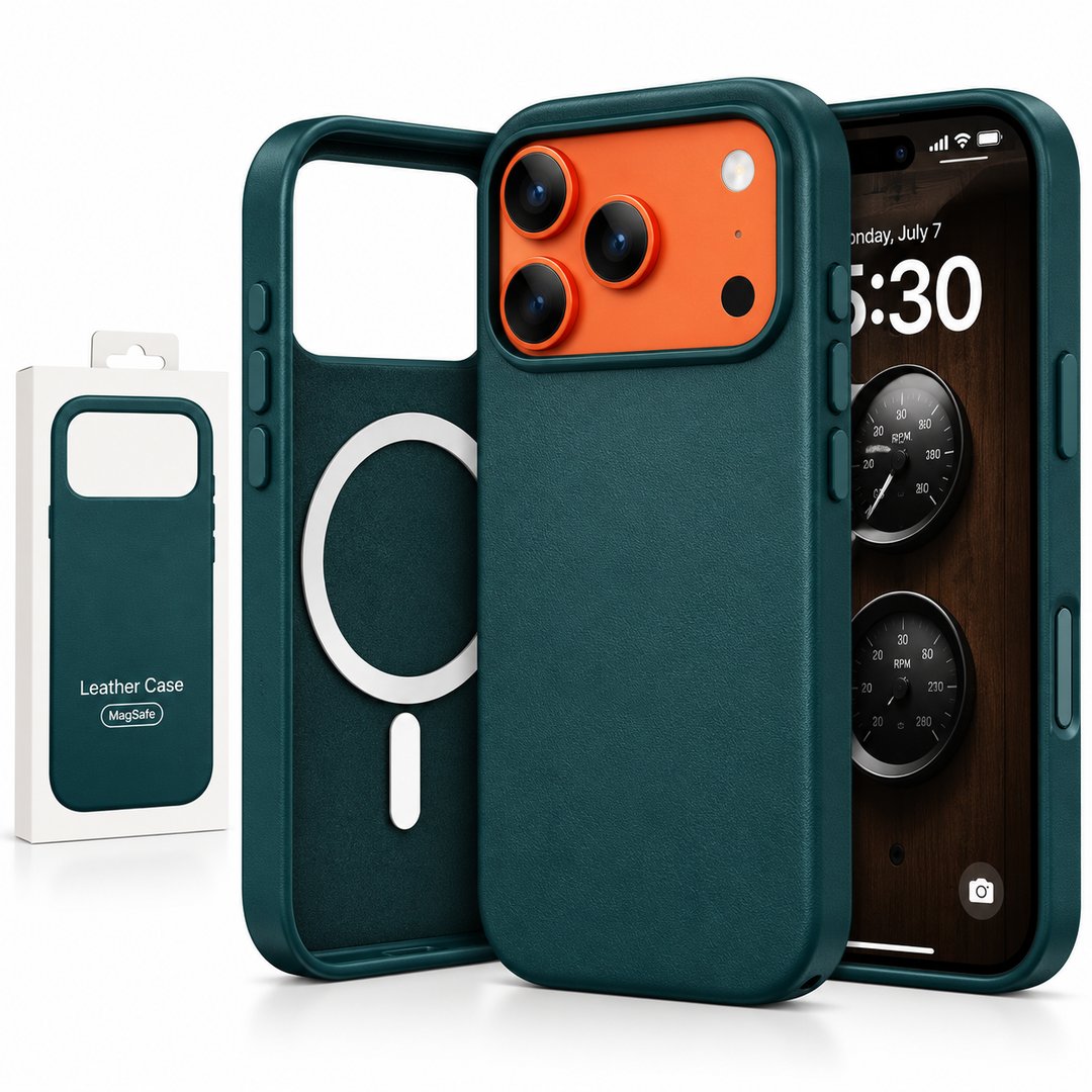 Magsafe Vegan Leather Case For Apple IPhone 18 Pro