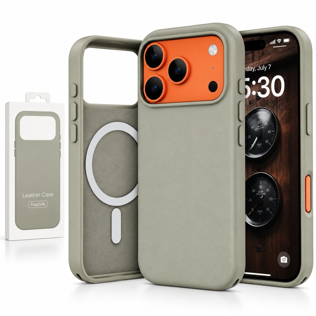 Magsafe Vegan Leather Case For Apple IPhone 18 Pro