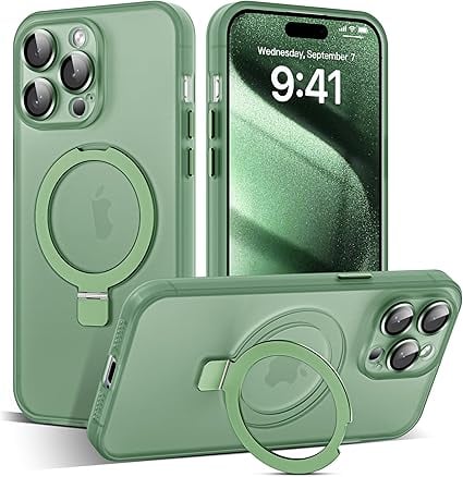 Coque Premium Frost MagSafe avec protection d'objectif d'appareil photo et béquille pour Apple iPhone 11