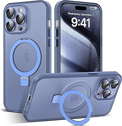 Coque Premium Frost MagSafe avec protection d'objectif d'appareil photo et béquille pour Apple iPhone 11