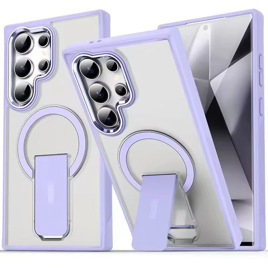 Premium MagSafe Kickstand Matte Case For Samsung Galaxy S25 Plus