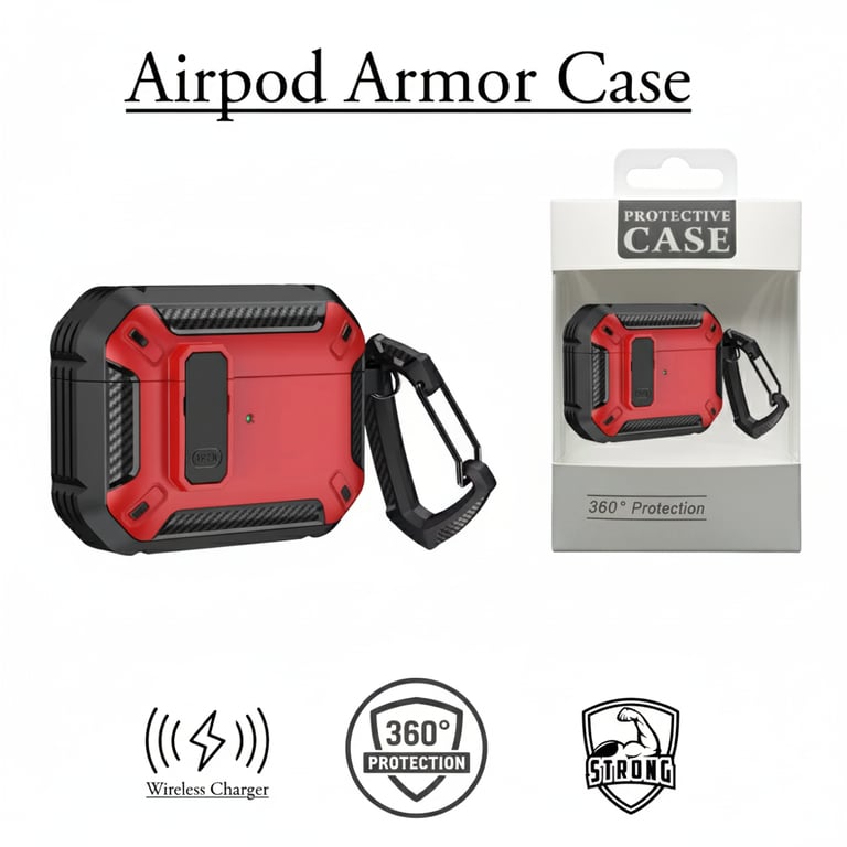 Coque de protection blindée pour Airpod Gen 4
