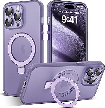Coque Premium Frost MagSafe avec protection d'objectif d'appareil photo et béquille pour Apple iPhone 11