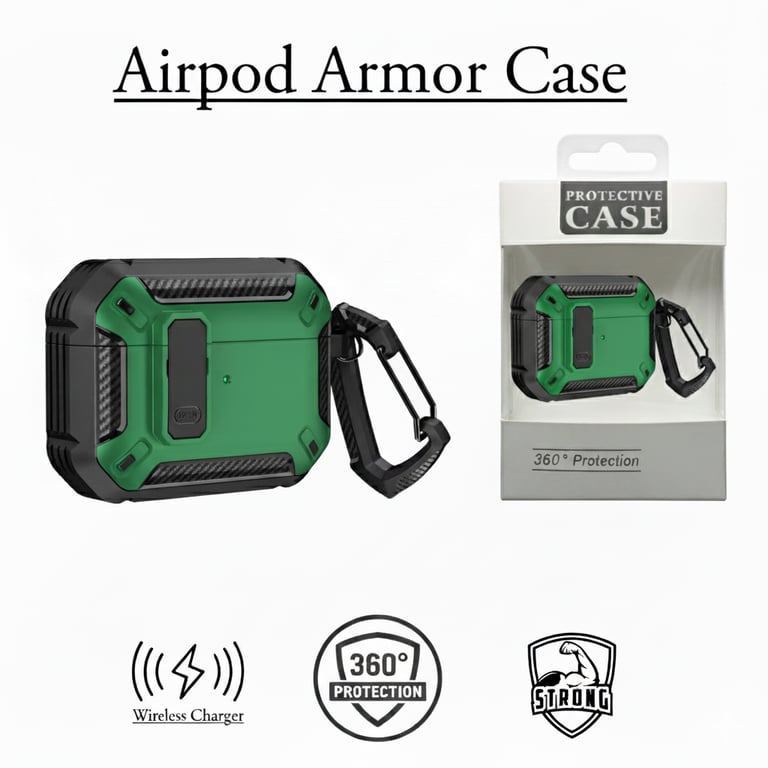 Coque de protection blindée pour Airpod Gen 4