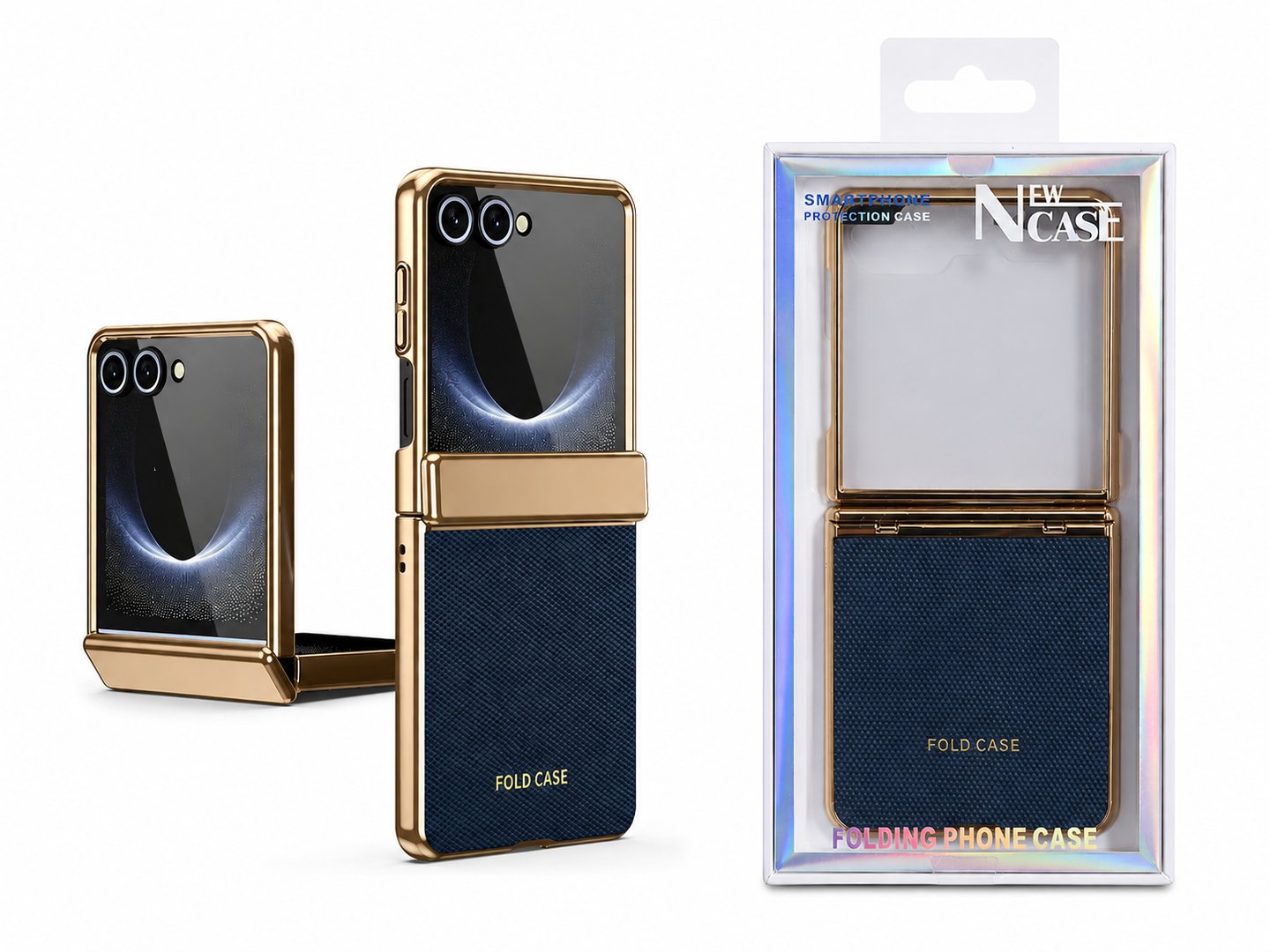 Luxury Electroplated Case with Hinge Proetction for Samsung Galaxy Z Flip 8