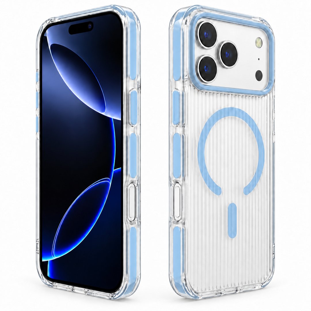 Frosted Ribbed MagSafe Case with Camera Protection For Apple IPhone 18 Pro Max