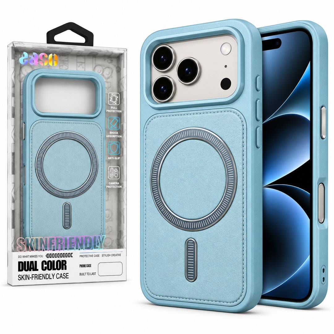 Leather MagSafe Case with Raised Camera Protection For Apple IPhone 18 Pro