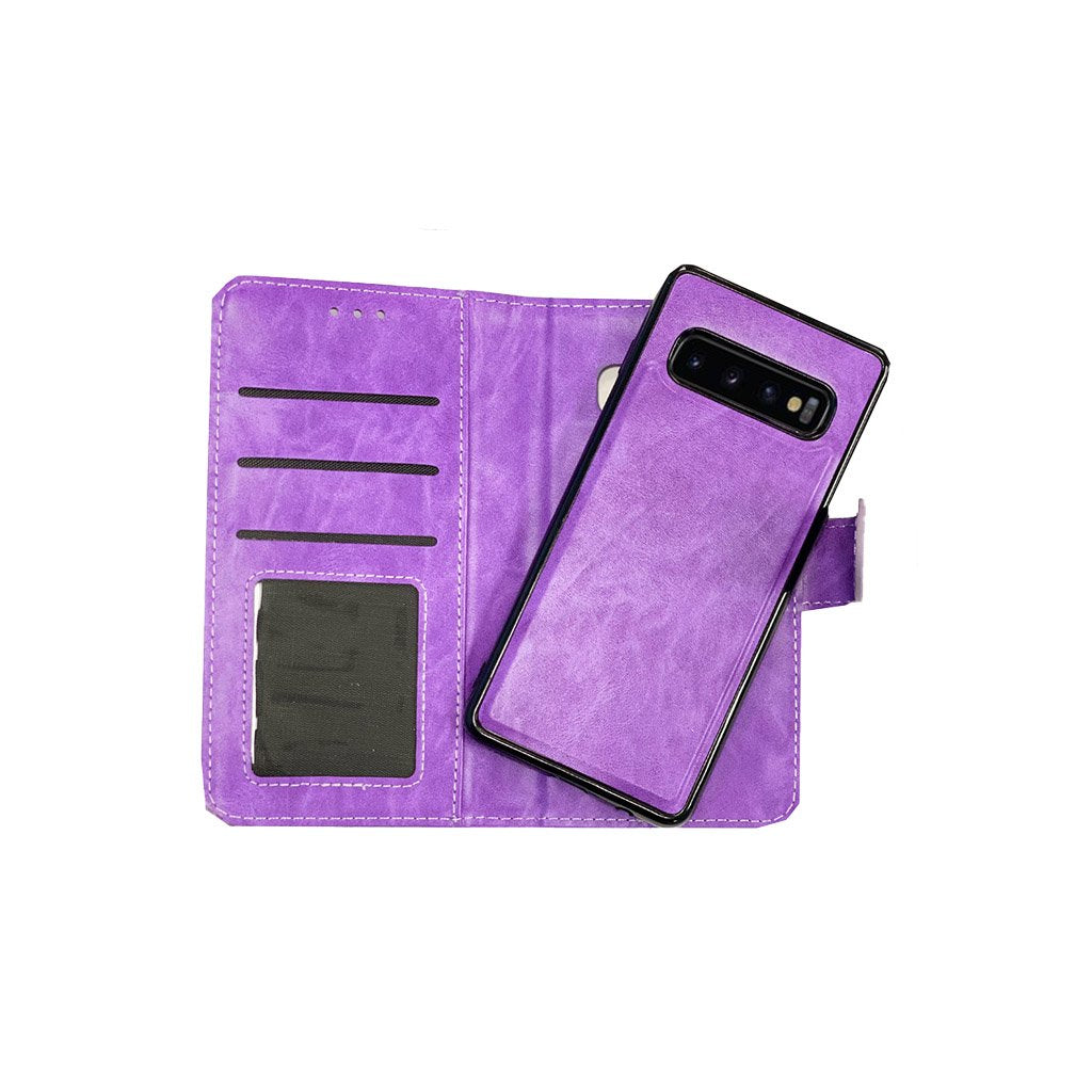 Magnetic two in one wallet case for Samsung S10 Plus