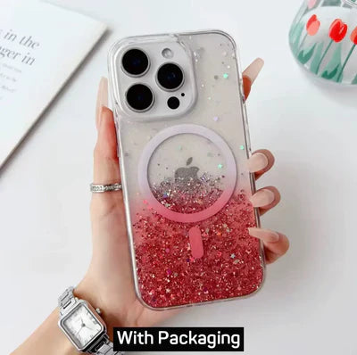 Shiny Magsafe case with packaging for 17 Pro Max