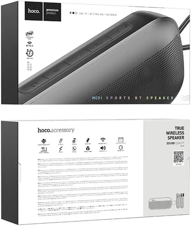 Hoco Bluetooth 5.3 Portable Wireless Sports Speaker