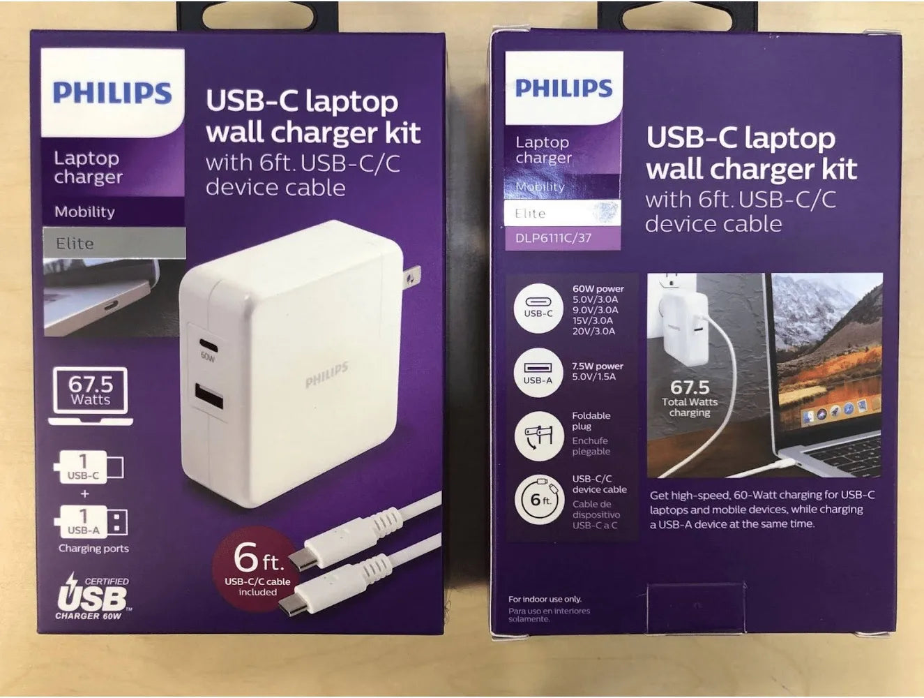 Philips 67.5w USB-C Laptop Charger