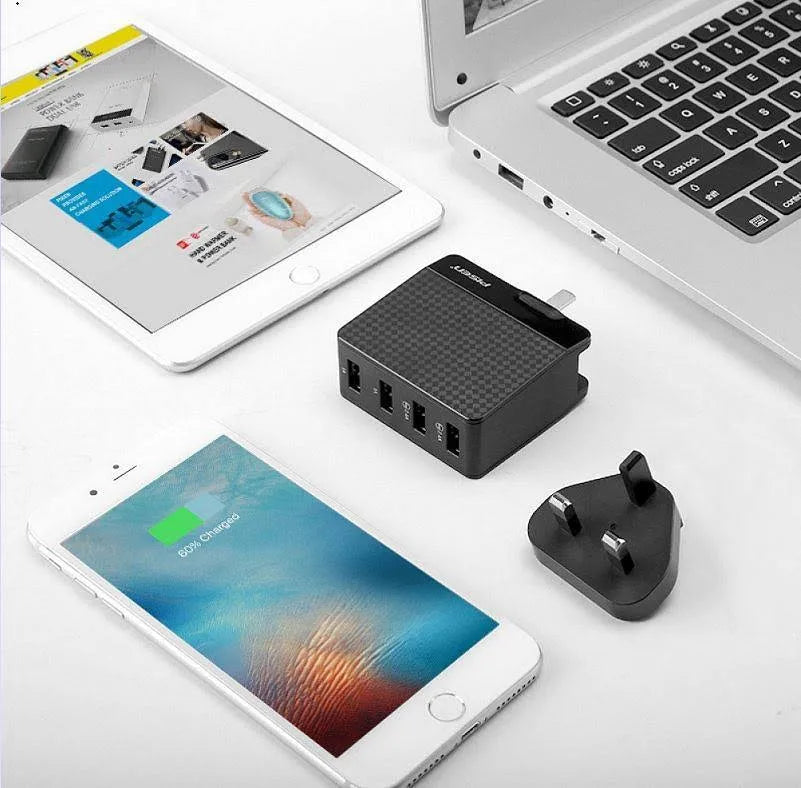 Chargeur de voyage Pisen 4 ports